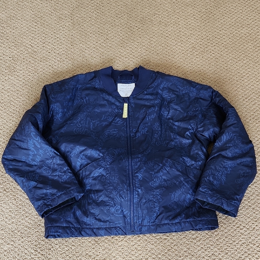 Navy Blue Quilted Jacket